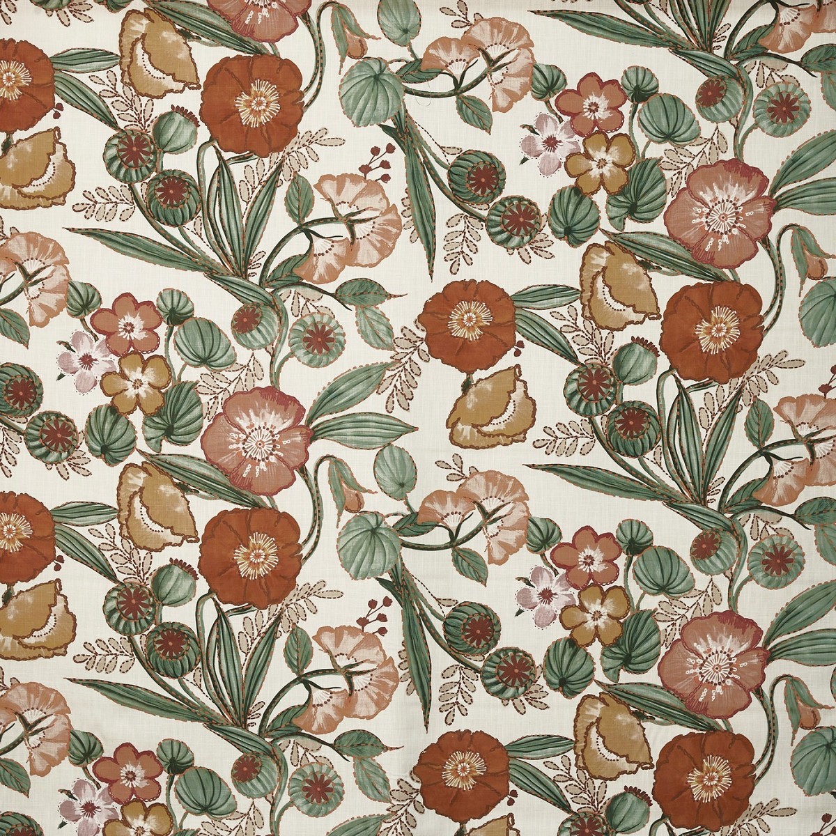 Lucienne Papaya Fabric by Prestigious Textiles