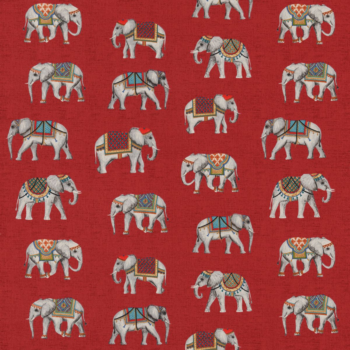 Taj Rosso Fabric by Fryetts