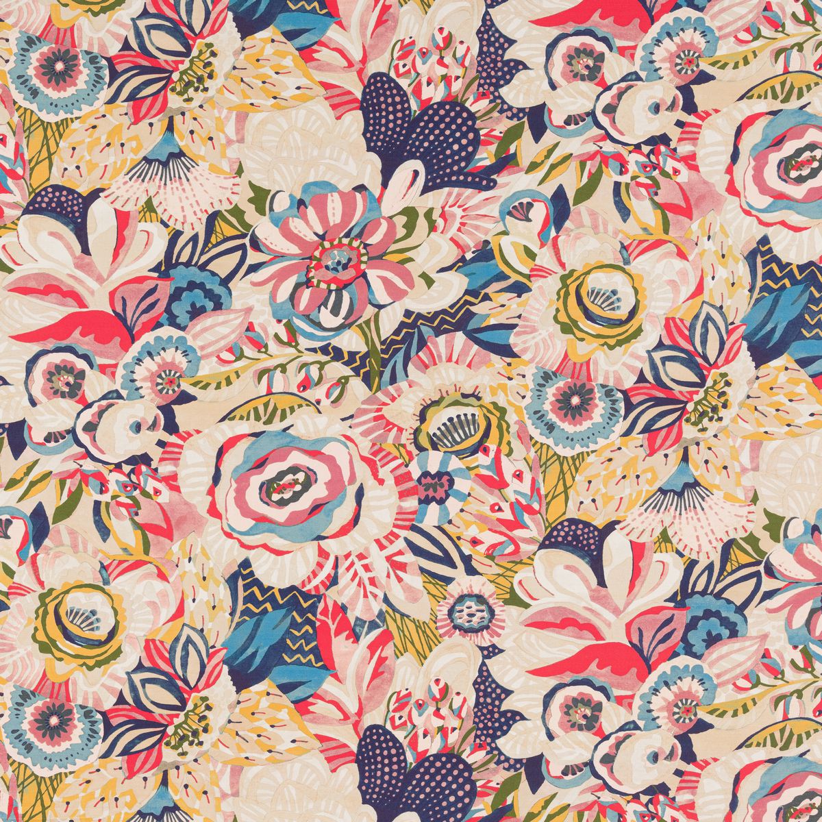 Tresco Carnival Fabric by Porter & Stone