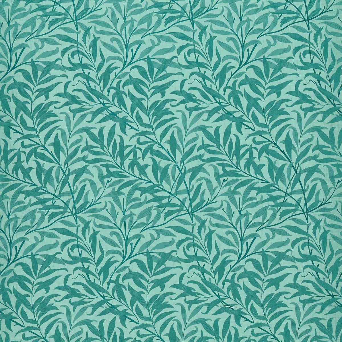 Willow Boughs Jacquard Teal Fabric by Clarke & Clarke