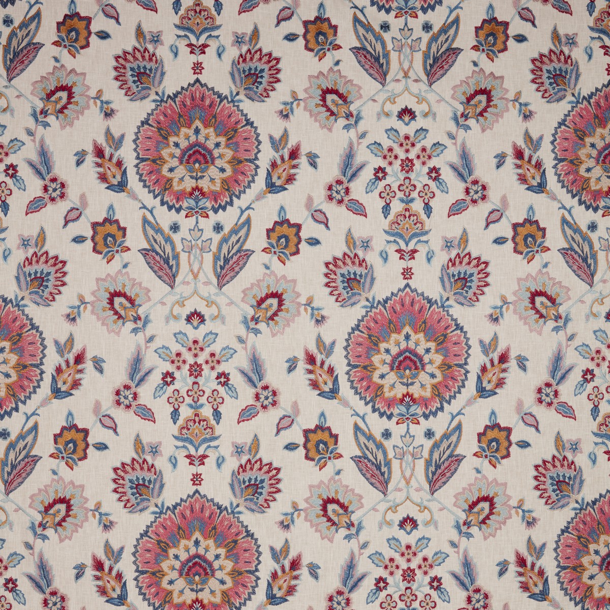 Jaipuri Carmine Fabric by iLiv