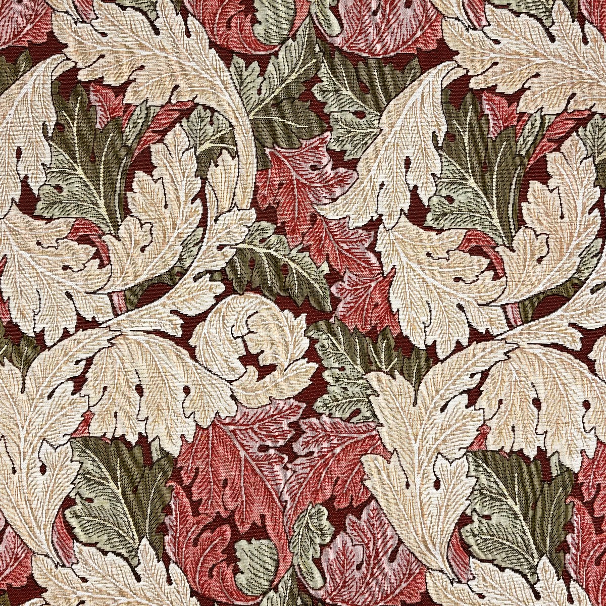 Acanthus Red Fabric by Chatham Glyn