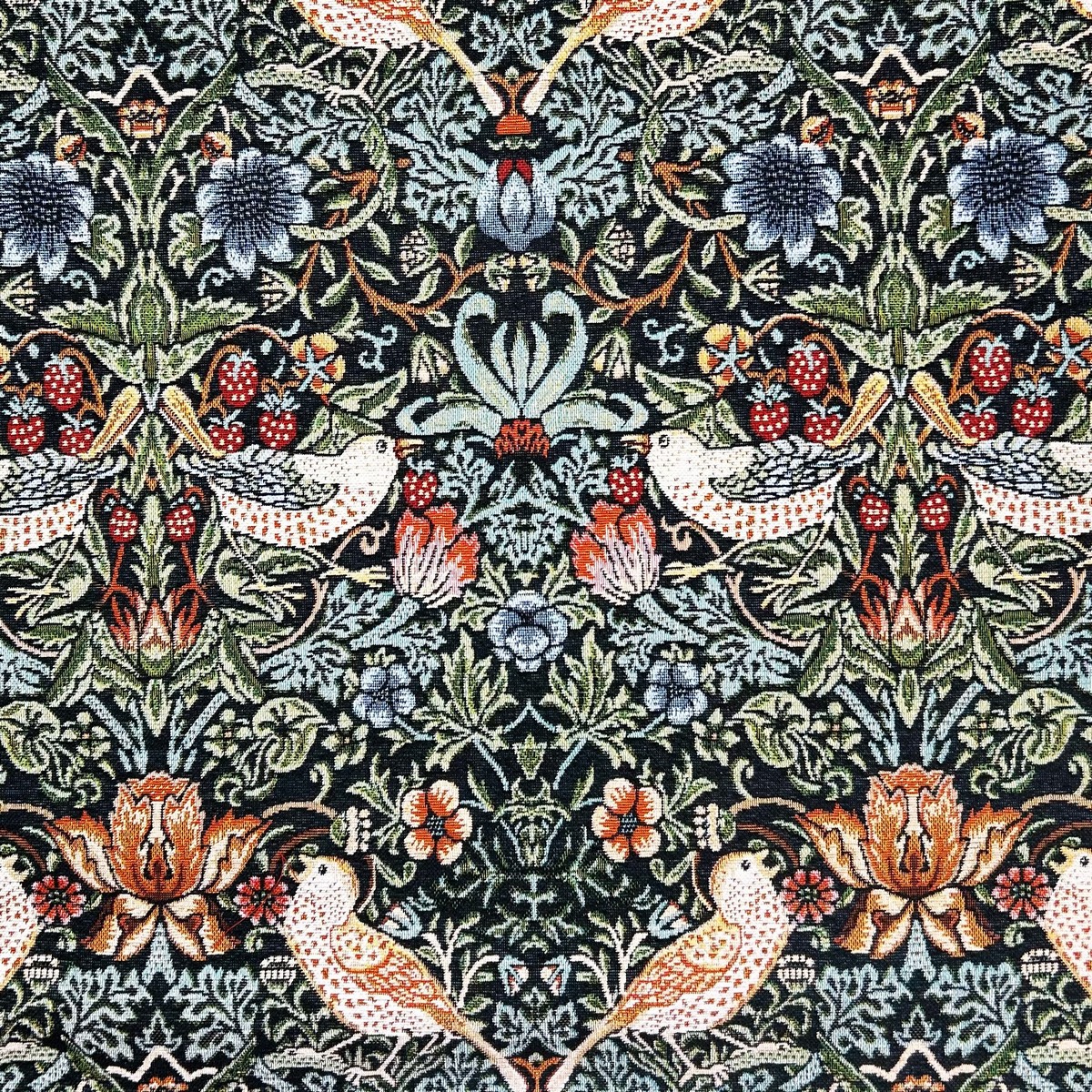 Strawberry Thief Ebony Fabric by Chatham Glyn