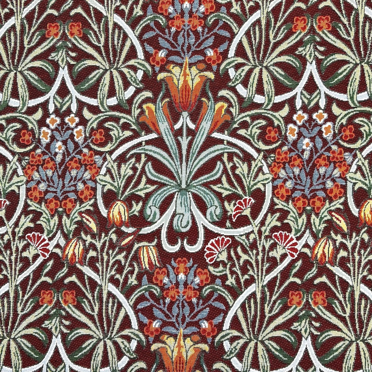 Woodland Weeds Damson Fabric by Chatham Glyn