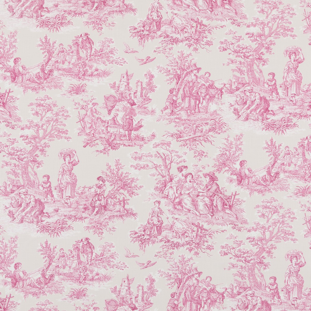 Whistledown Rose Hip Fabric by Beaumont Textiles