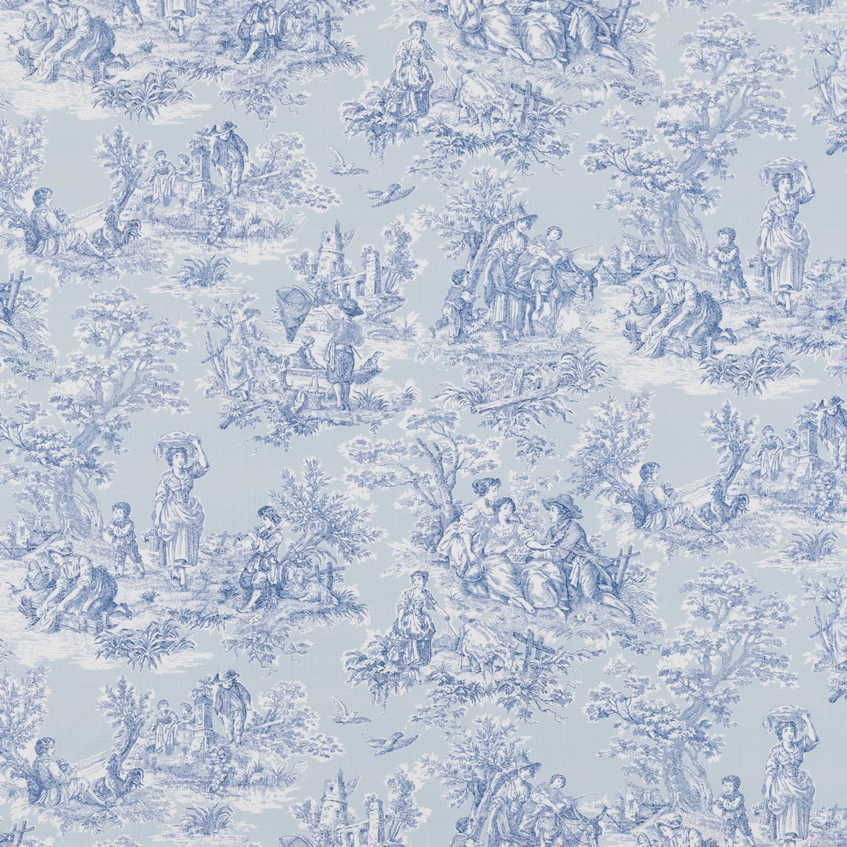 Whistledown Wedgewood Fabric by Beaumont Textiles