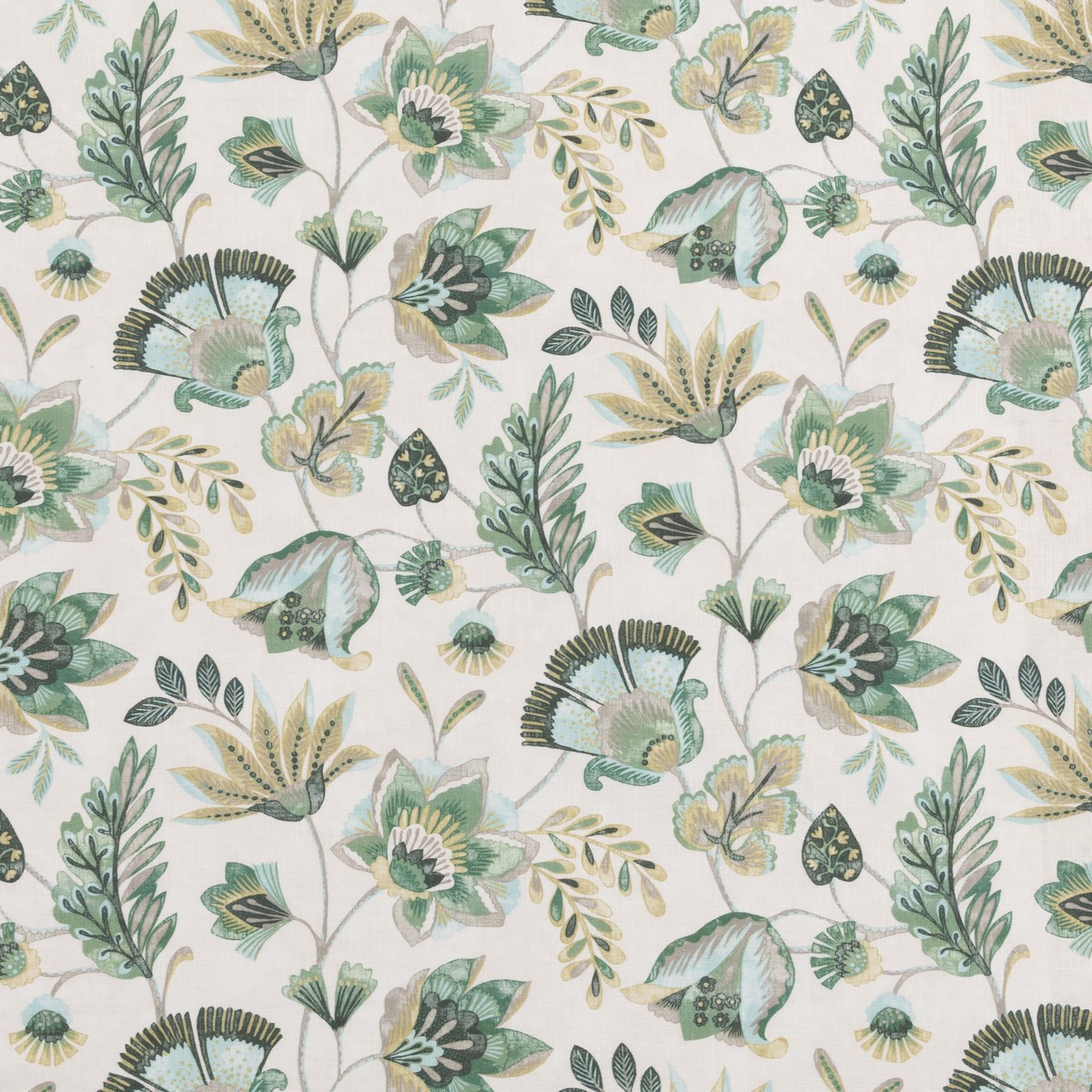 Lotus Fern Fabric by Beaumont Textiles