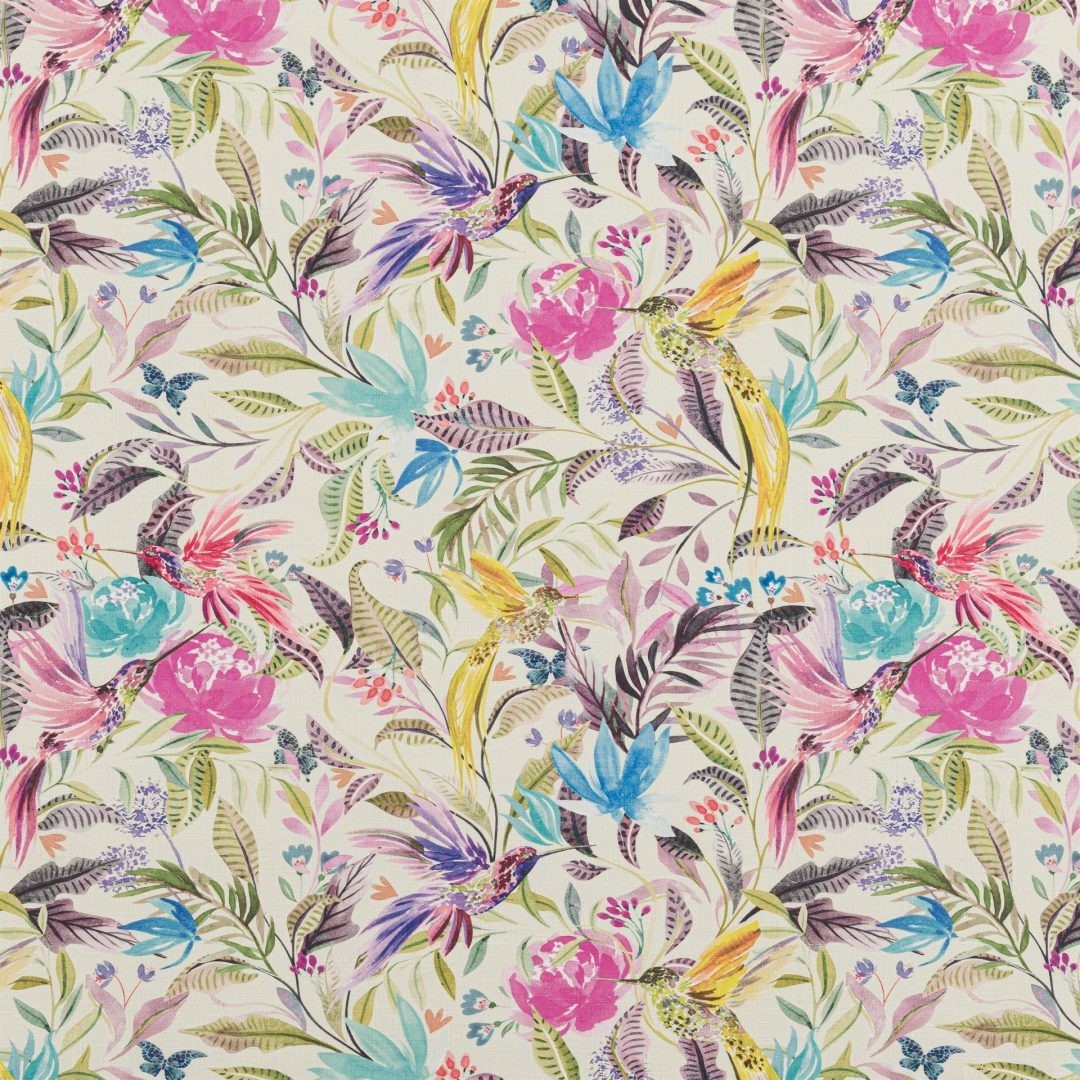 Hummingbird Pistachio Fabric by Beaumont Textiles