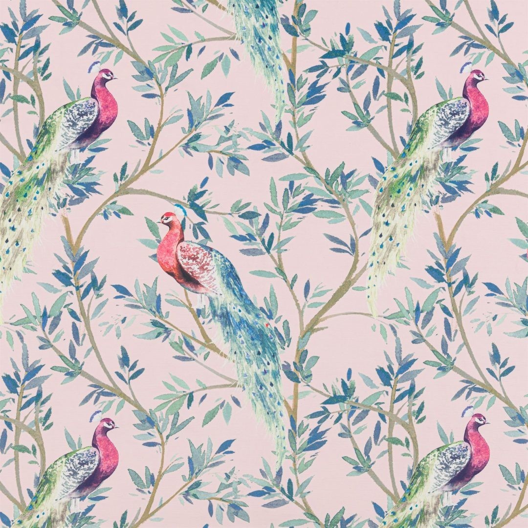 Peacock Blush Fabric by Beaumont Textiles