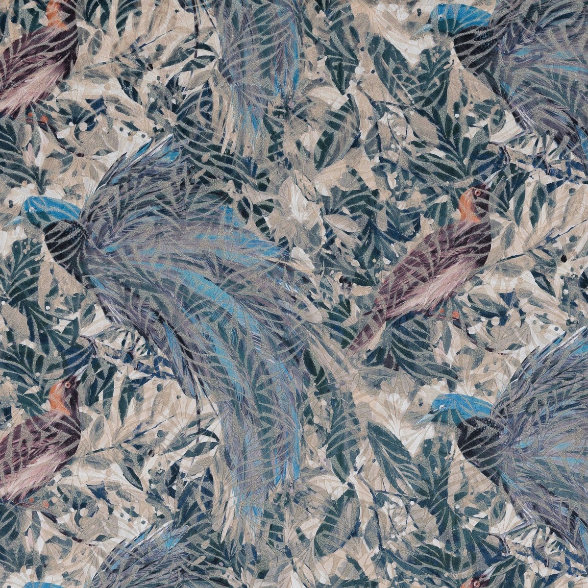 Raggiana Lagoon Fabric by Beaumont Textiles