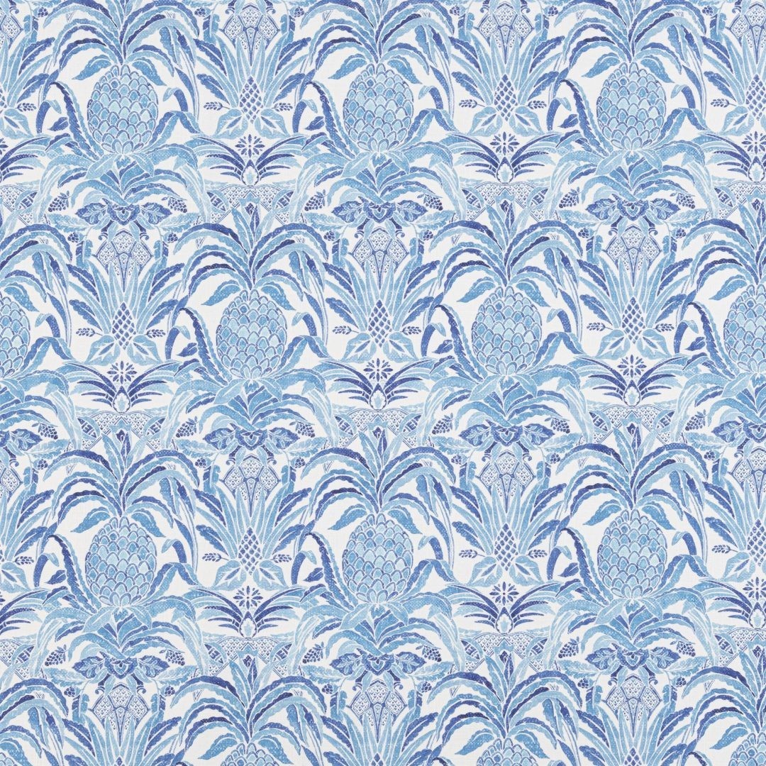 Bromelaid Classic Blue Fabric by Beaumont Textiles