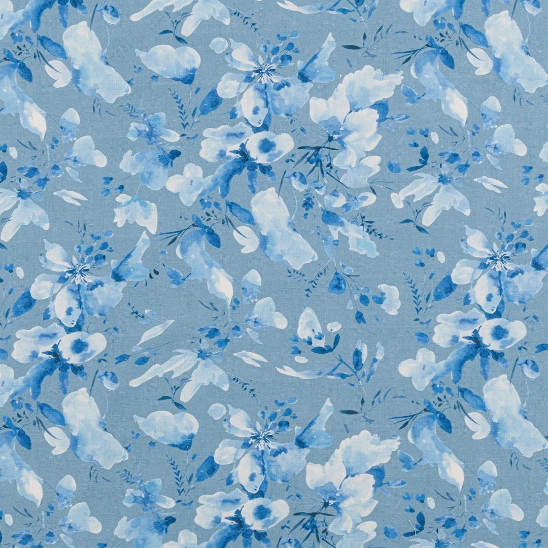 Monet Denim Blue Fabric by Beaumont Textiles