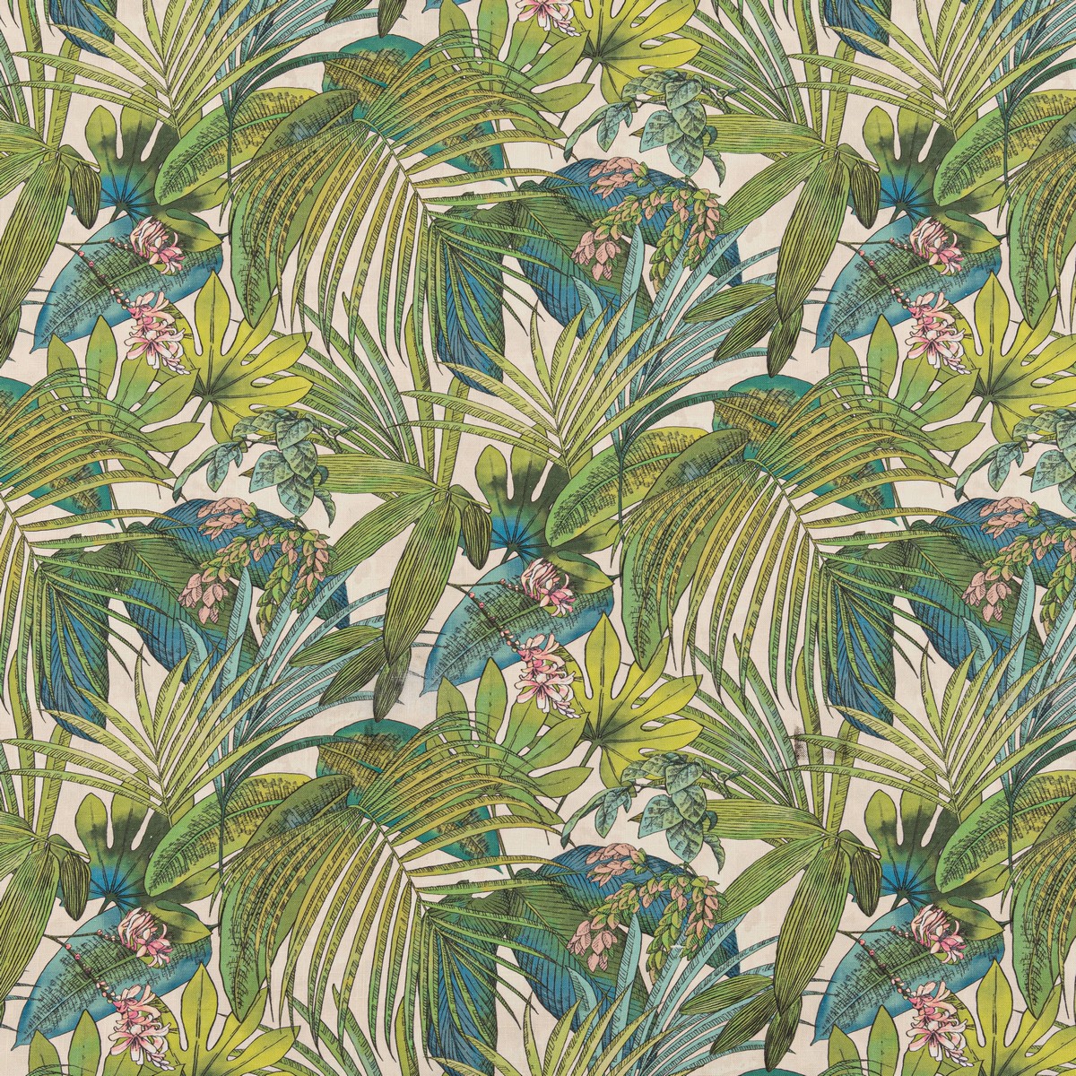 Padang Palm Rainforest Fabric by Beaumont Textiles