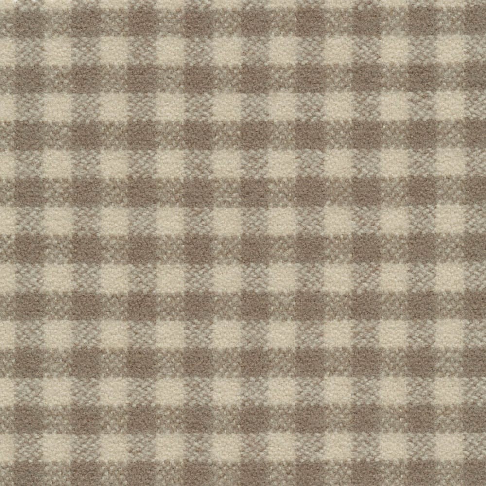 Callanish Gingham Stone Fabric by The Isle Mill