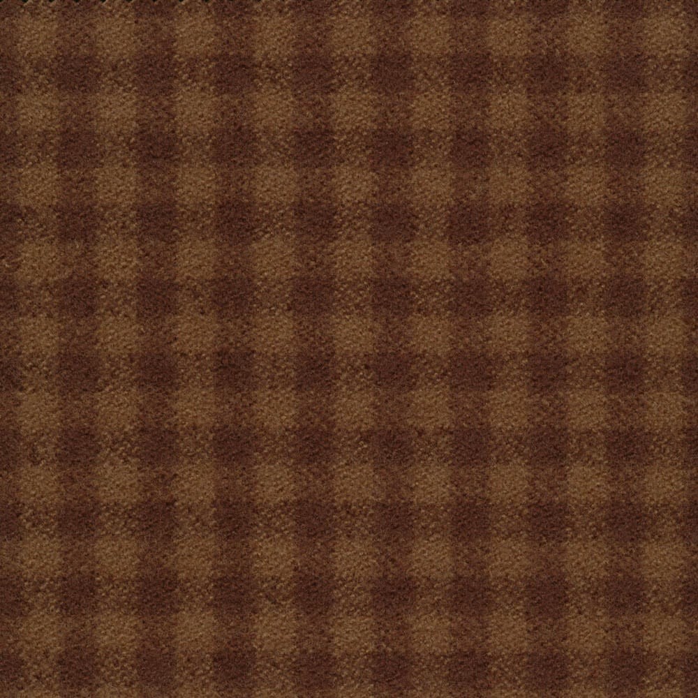 Callanish Gingham Mocha Fabric by The Isle Mill