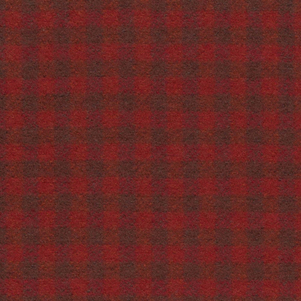 Callanish Gingham Ruby Fabric by The Isle Mill