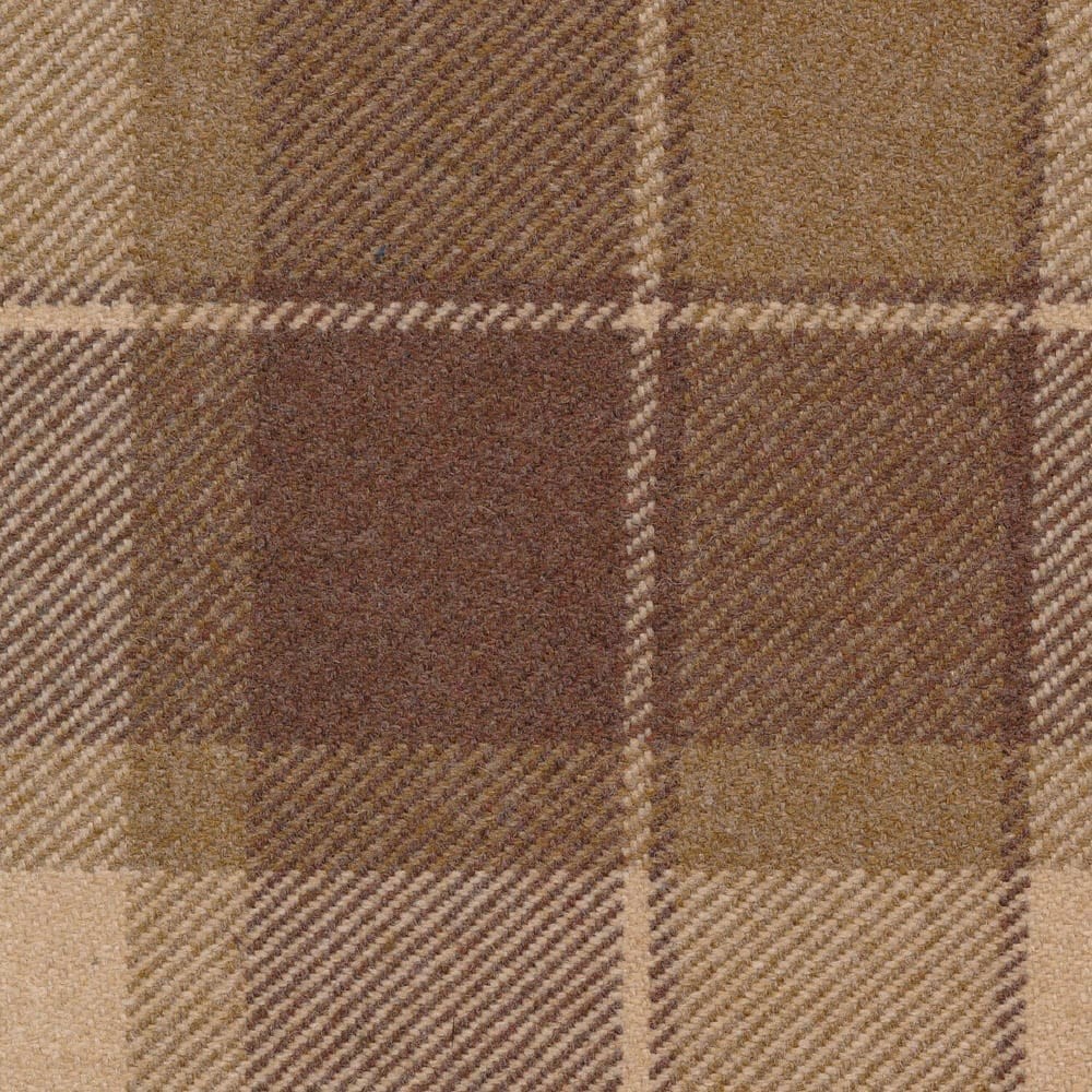 Callanish Plaid Cream Fabric by The Isle Mill