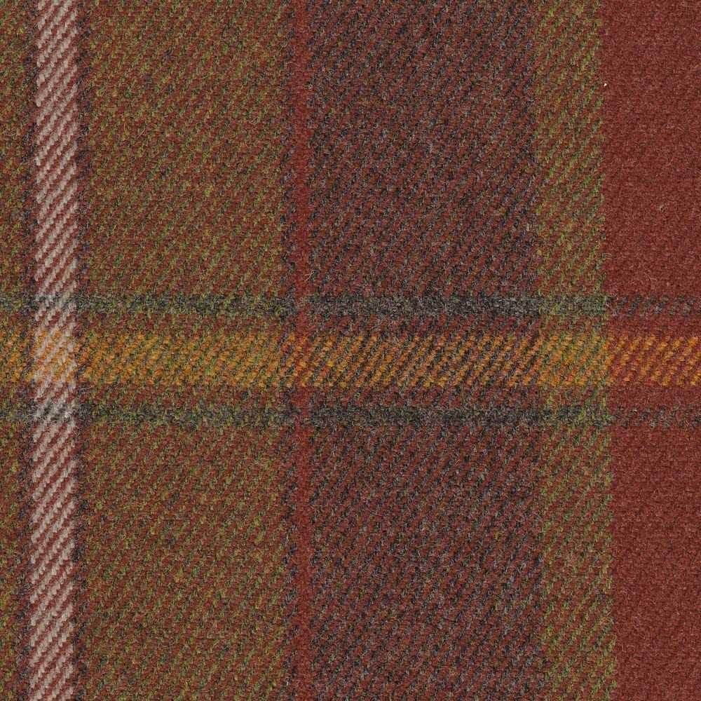 Callanish Plaid Russett Fabric by The Isle Mill