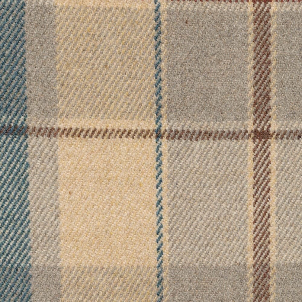 Callanish Plaid Slate Fabric by The Isle Mill