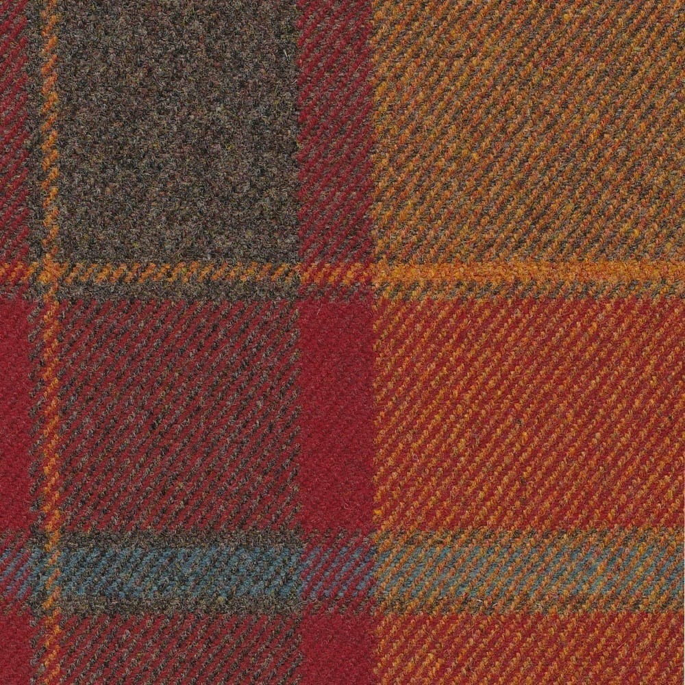 Callanish Plaid Rust Fabric by The Isle Mill