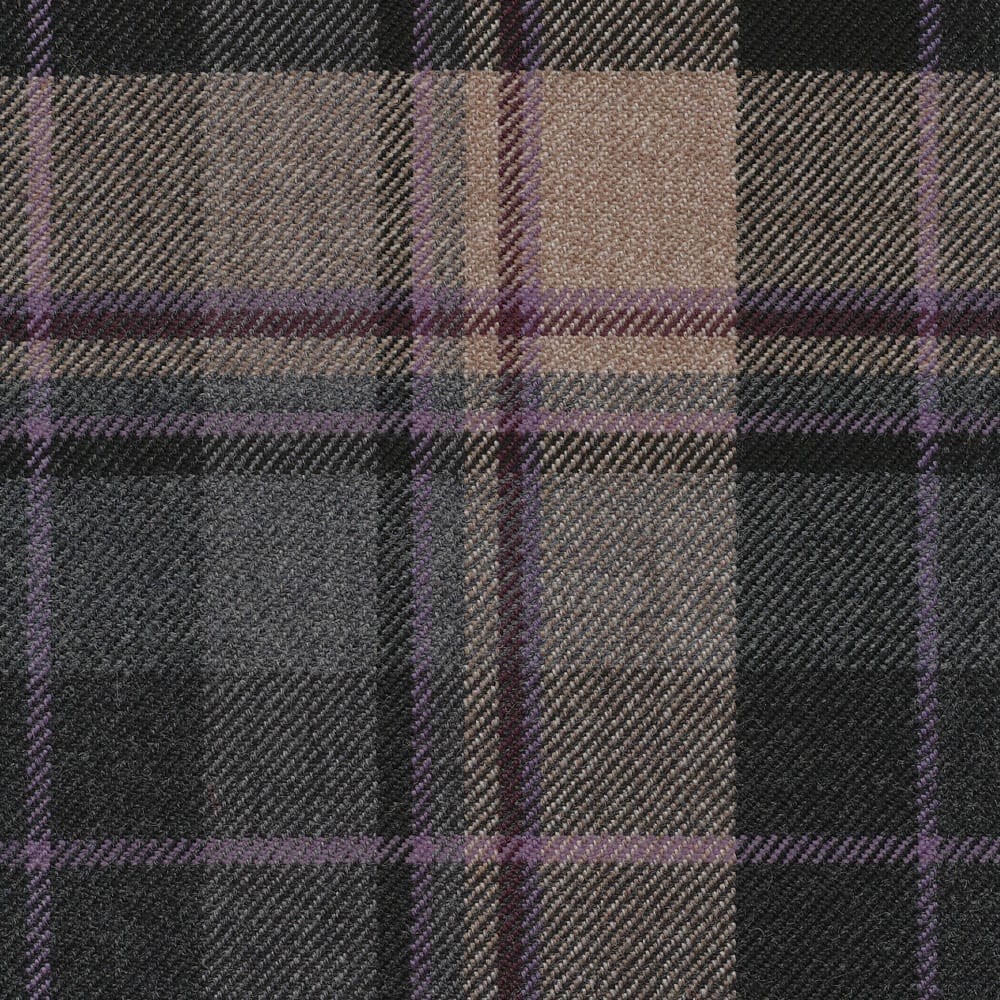 Clunie Burn Charcoal Fabric by The Isle Mill