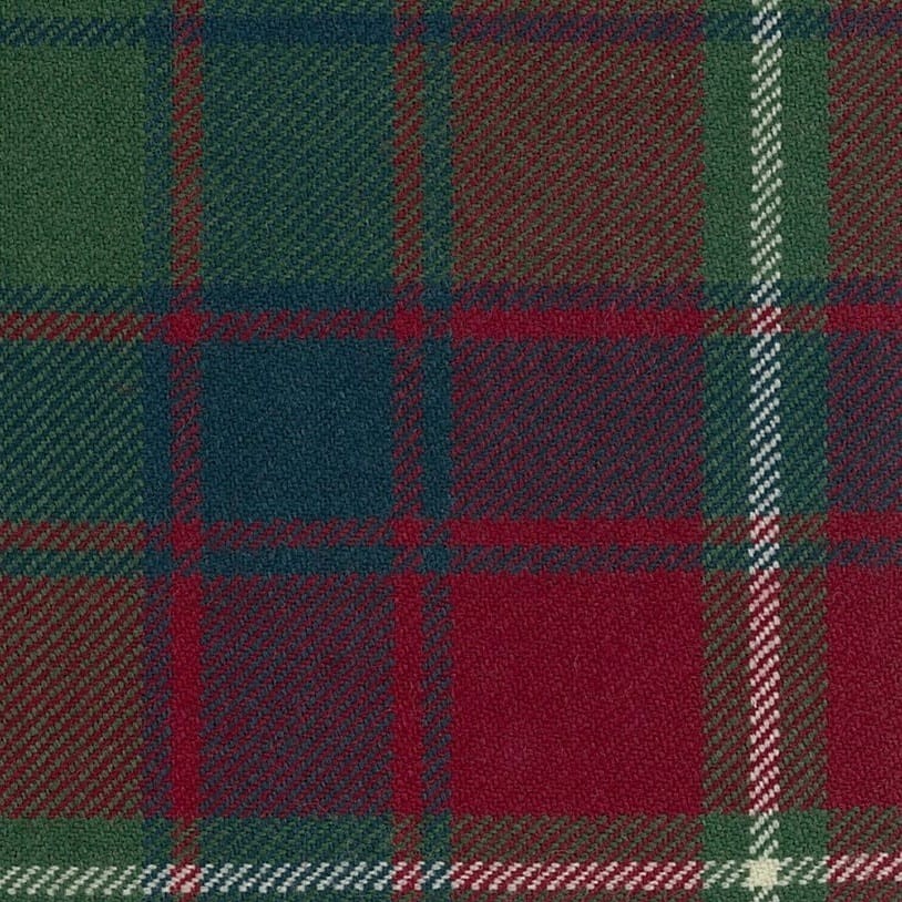 Roxburgh Red Muted Fabric by The Isle Mill