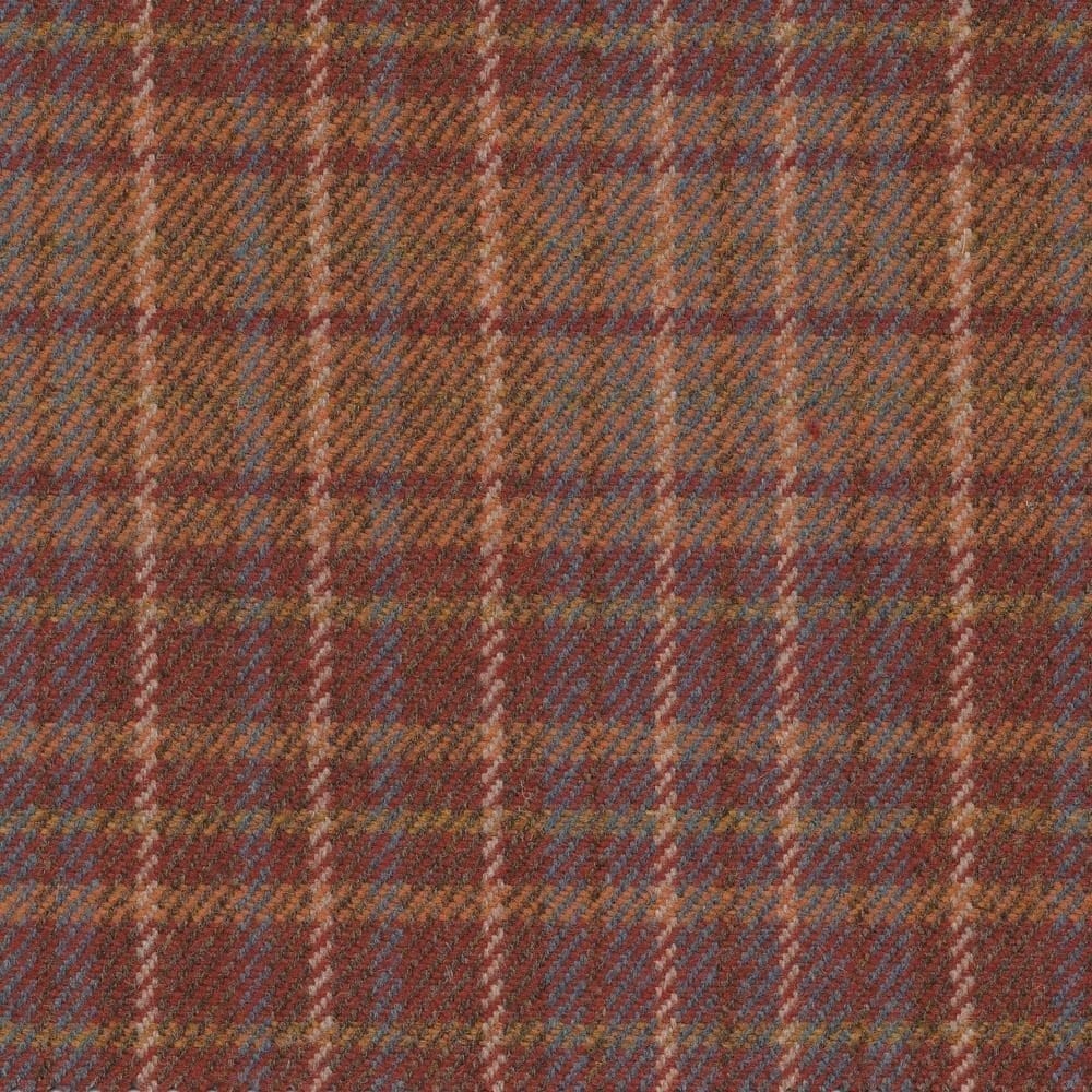 Rosslyn Plaid Rust Fabric by The Isle Mill