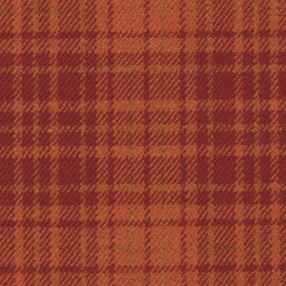 Rosslyn Plaid Dark Amber Fabric by The Isle Mill