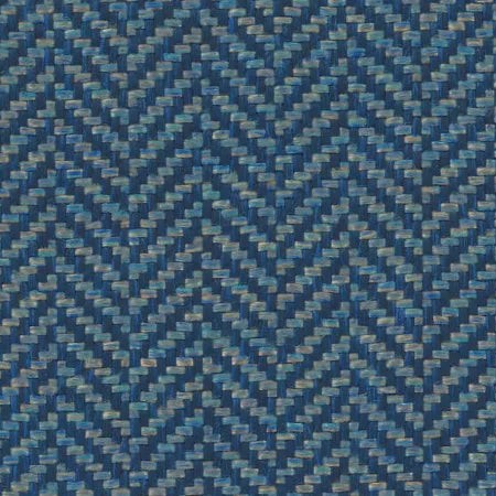 Classic Herringbone Azure Fabric by Abbotsford Textiles