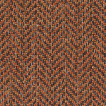 Classic Herringbone Burnt Orange Fabric by Abbotsford Textiles