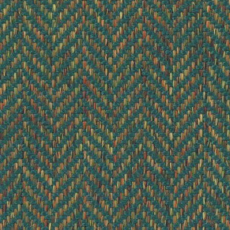 Classic Herringbone Forest Fabric by Abbotsford Textiles