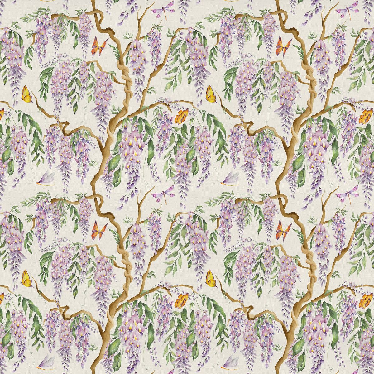 Mariposa Cream Fabric by Voyage Maison