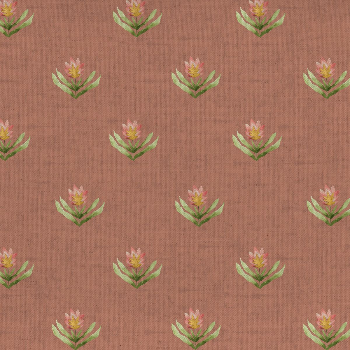 Raja Terracotta Fabric by Voyage Maison