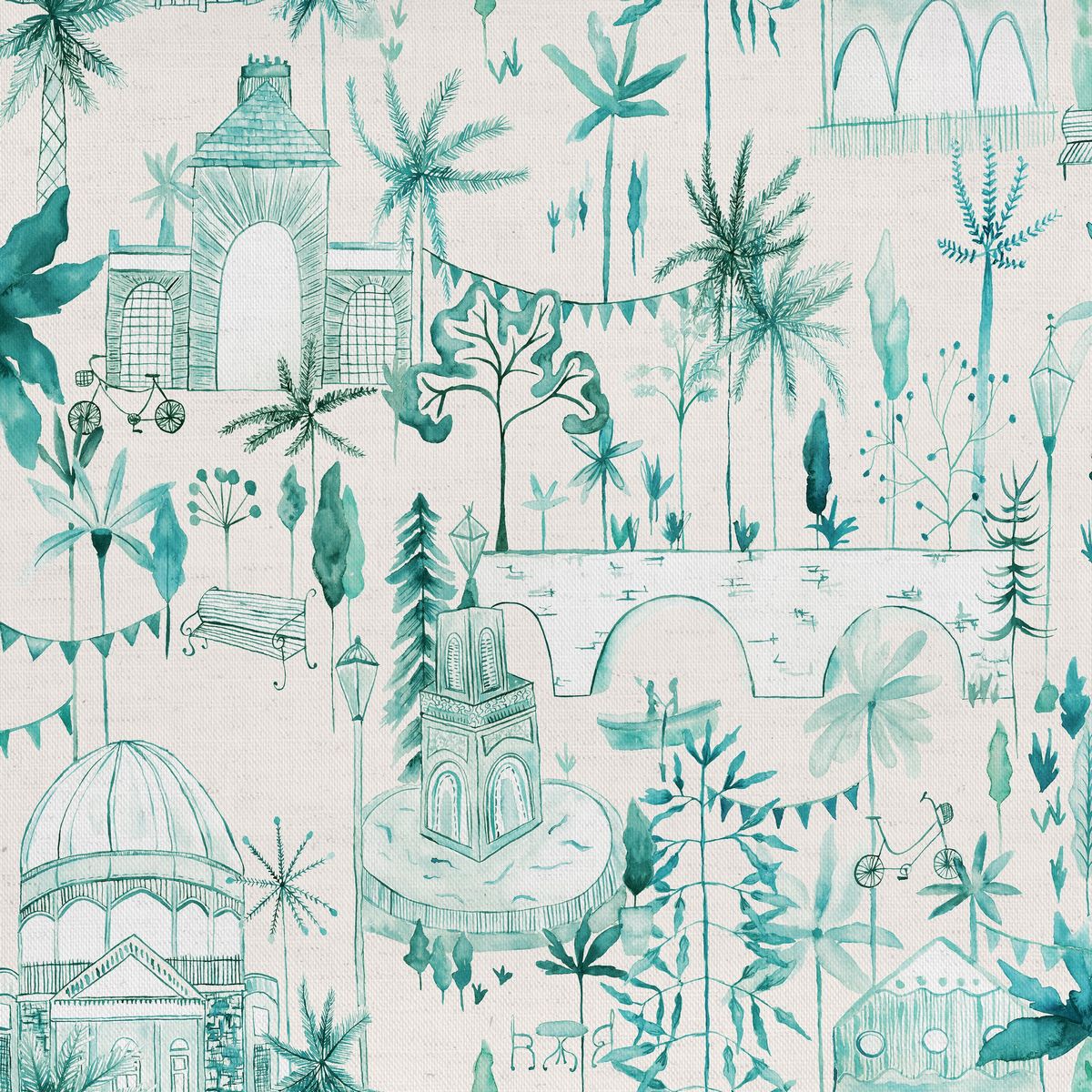 Tellaro Seamist Fabric by Voyage Maison