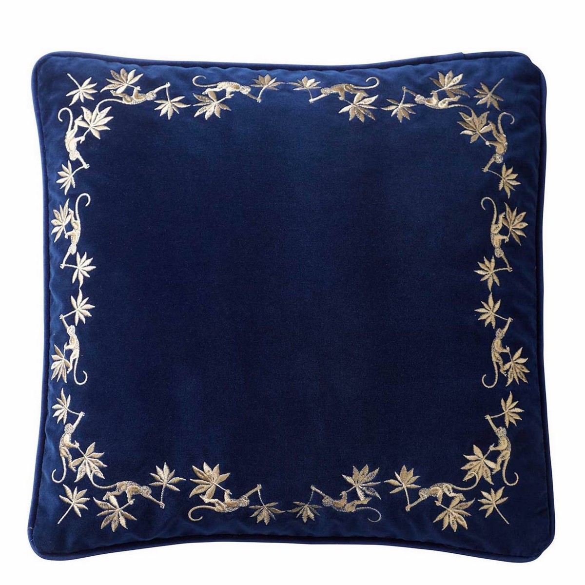 Sapphire Garden Midnight Cushion Fabric by Wedgwood