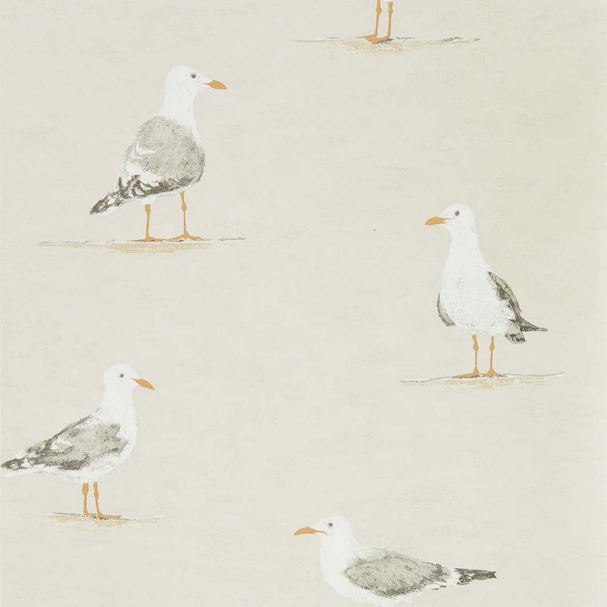 Shore Birds Driftwood Fabric by Sanderson