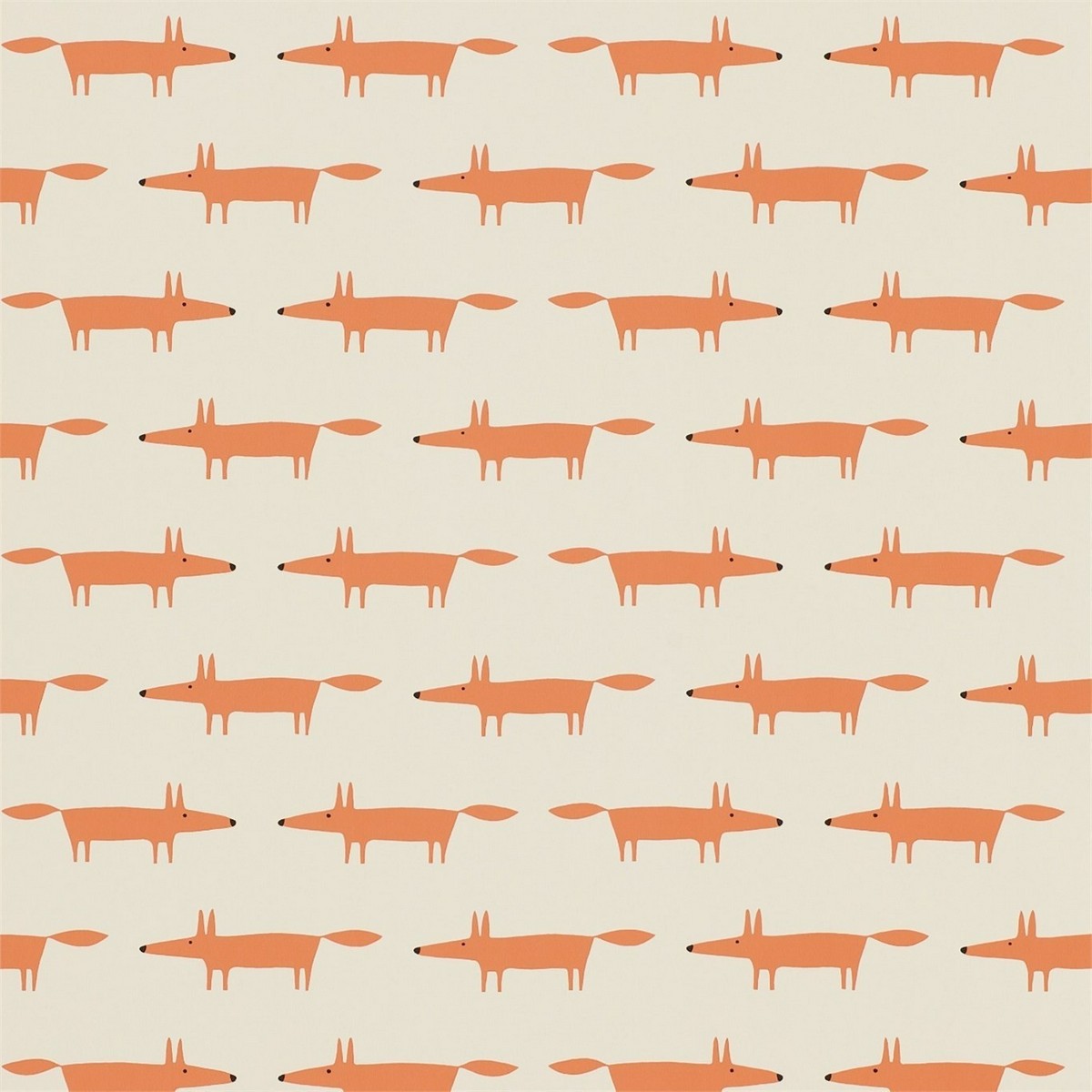 Little Fox Ginger Fabric by Scion