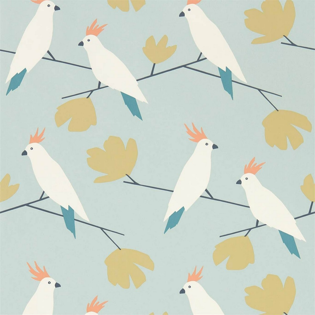 Love Birds Candy Fabric by Scion