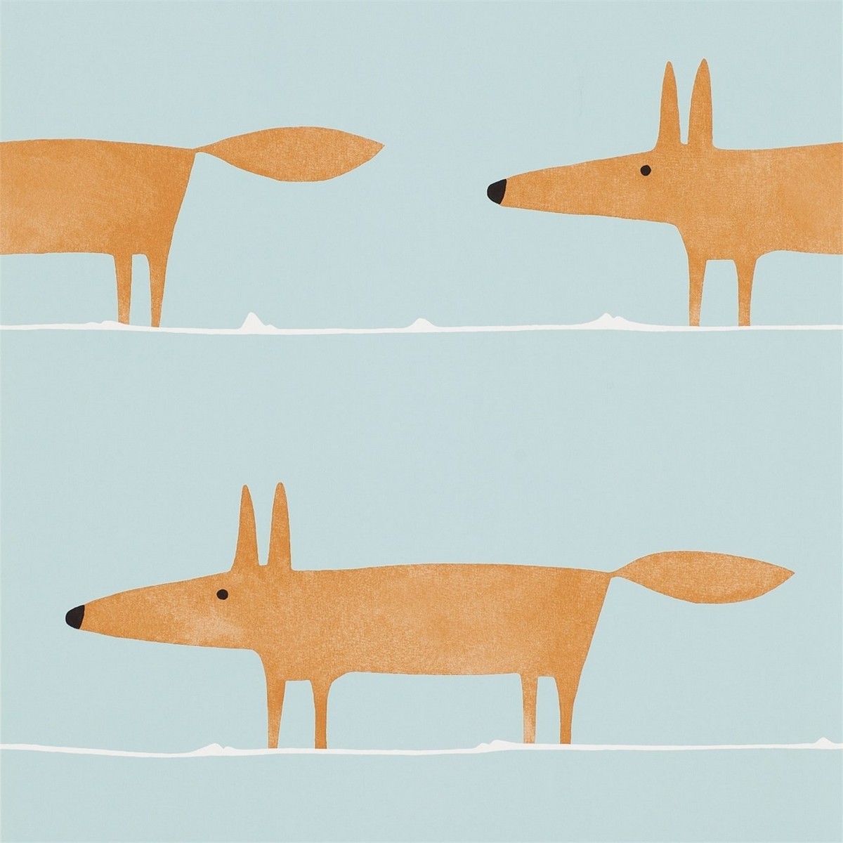 Mr Fox Auburn Fabric by Scion