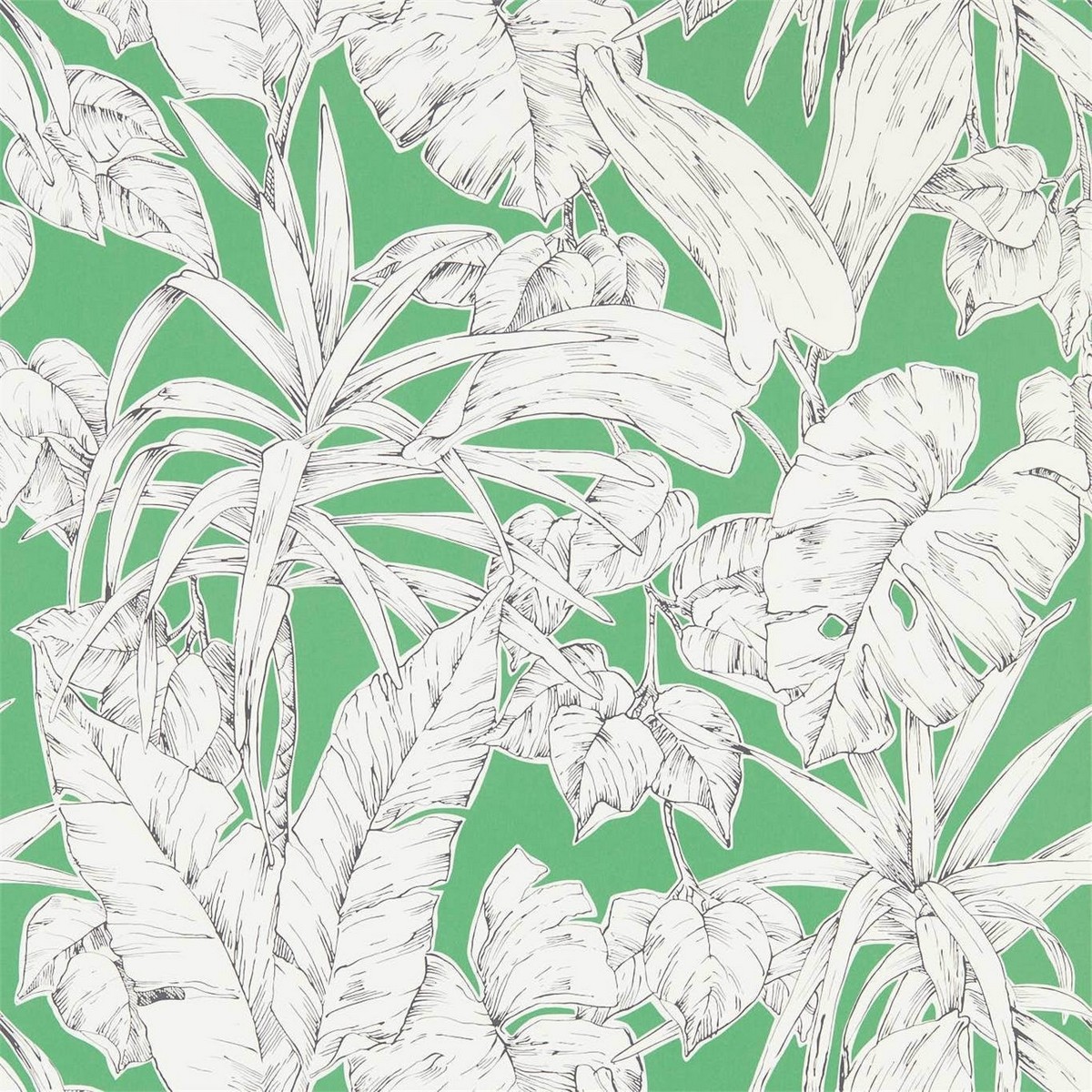 Parlour Palm Gecko Fabric by Scion