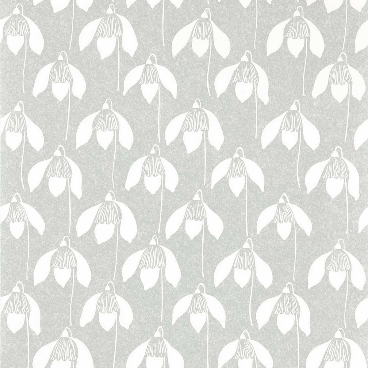 Snowdrop Pewter Fabric by Scion