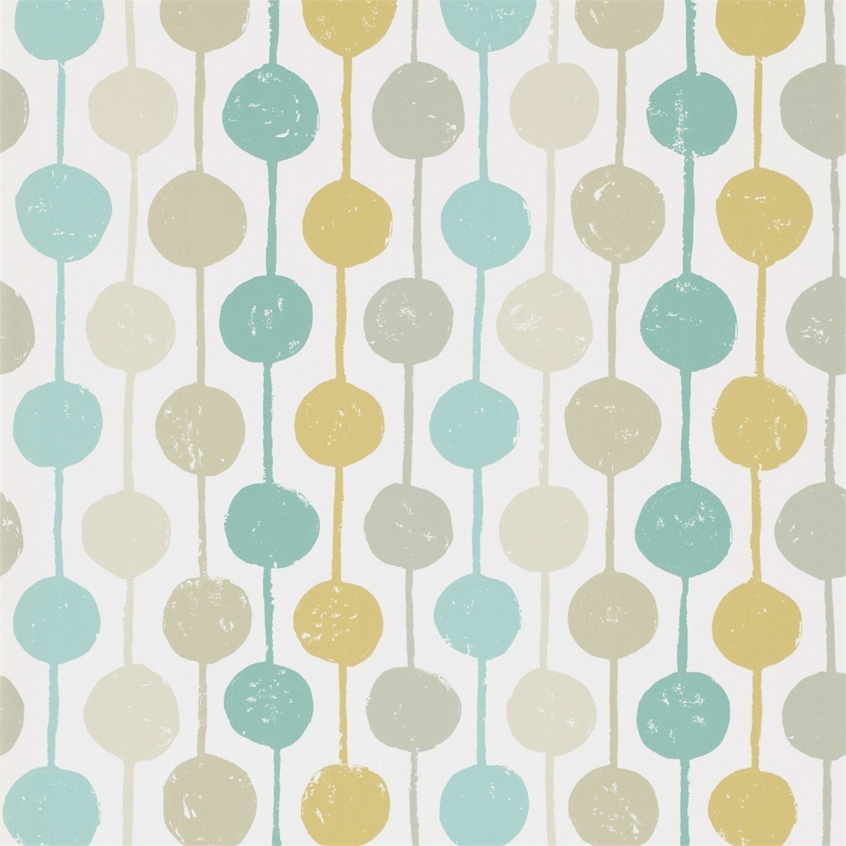 Taimi Seaglass / Chalk / Honey Fabric by Scion