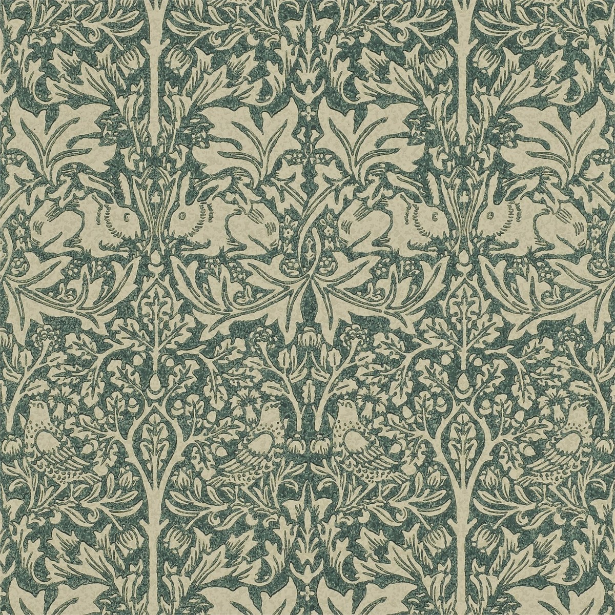 Brer Rabbit Forest/Manilla Fabric by William Morris & Co.