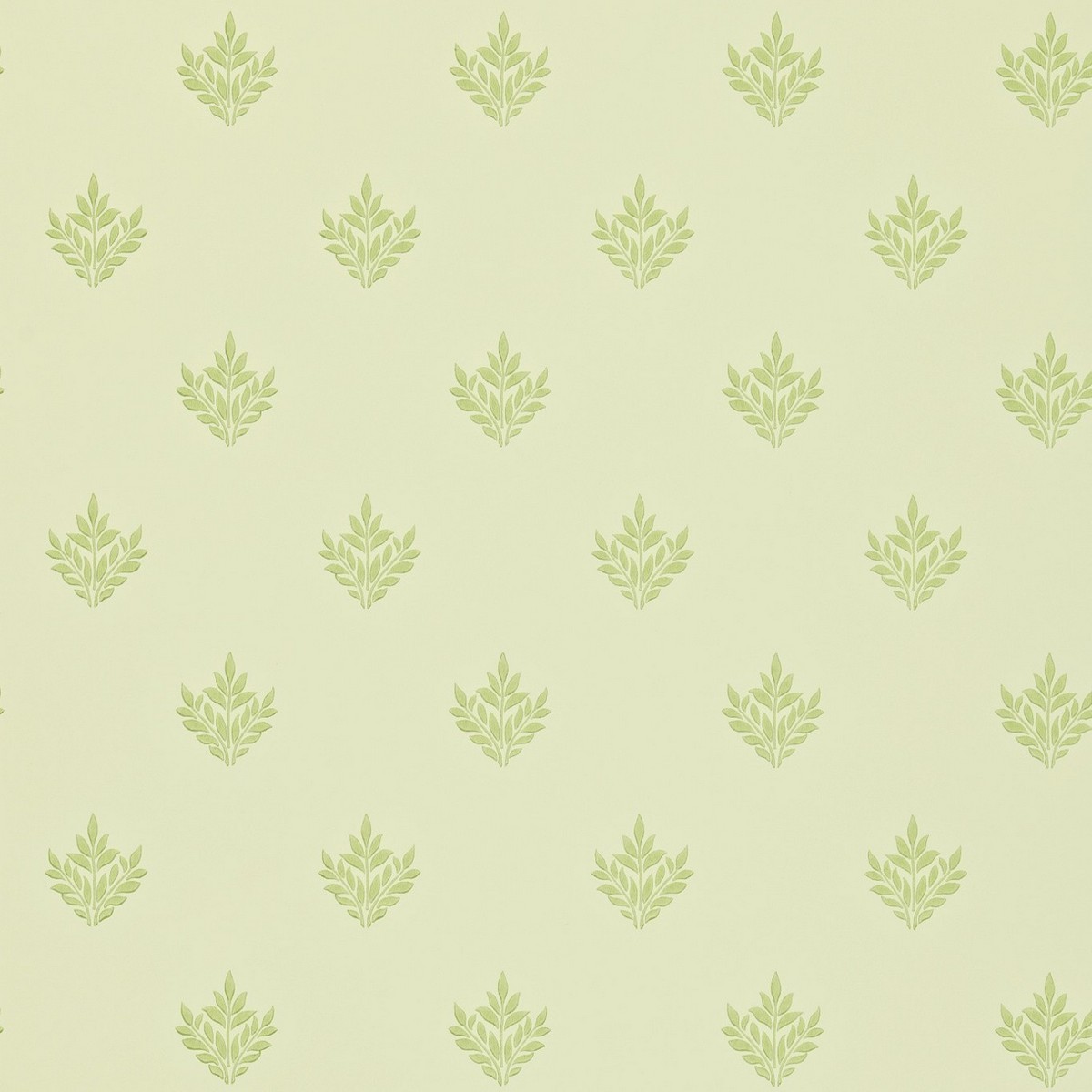 Pearwood Ivory/Thyme Fabric by William Morris & Co.