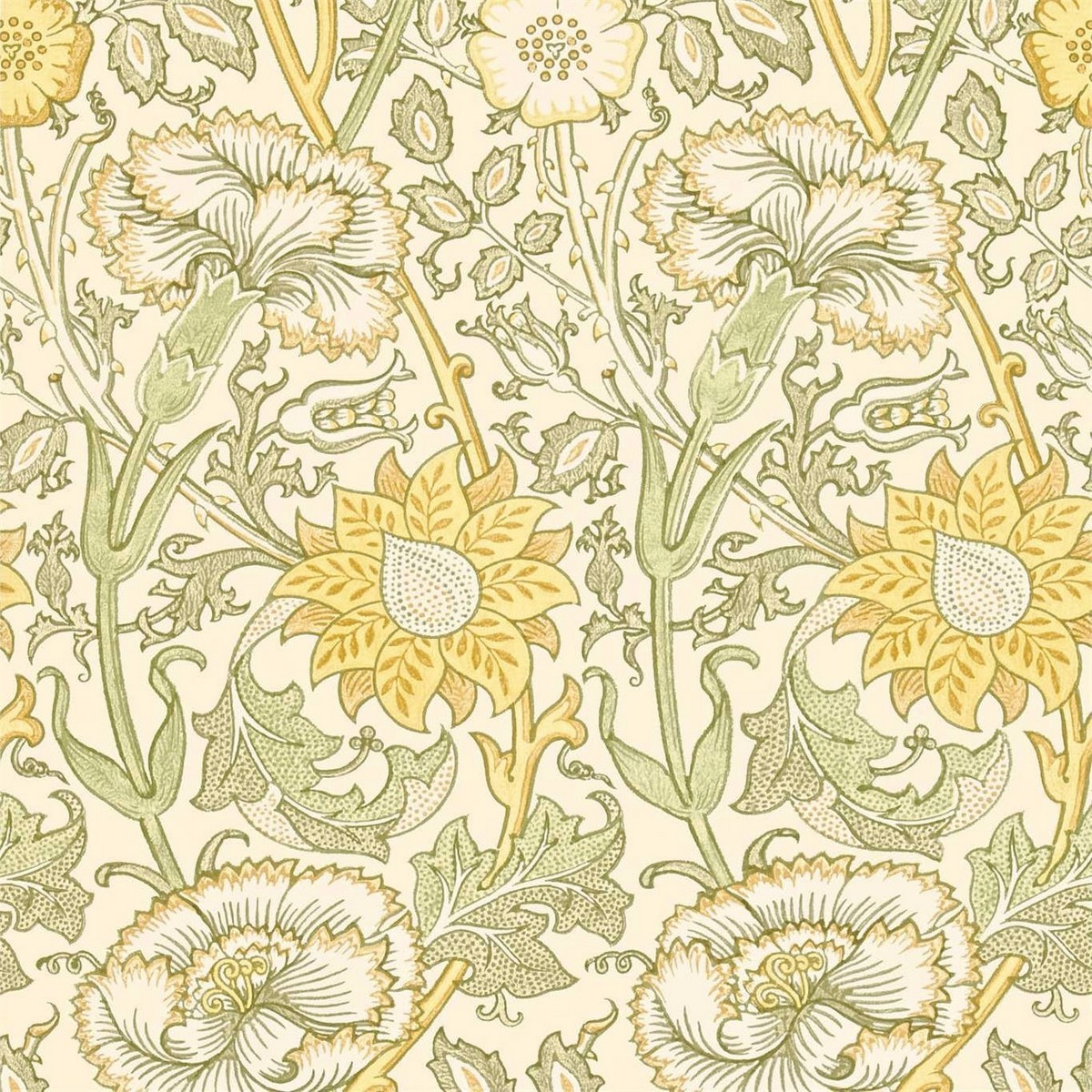 Pink & Rose Cowslip/Fennel Fabric by William Morris & Co.