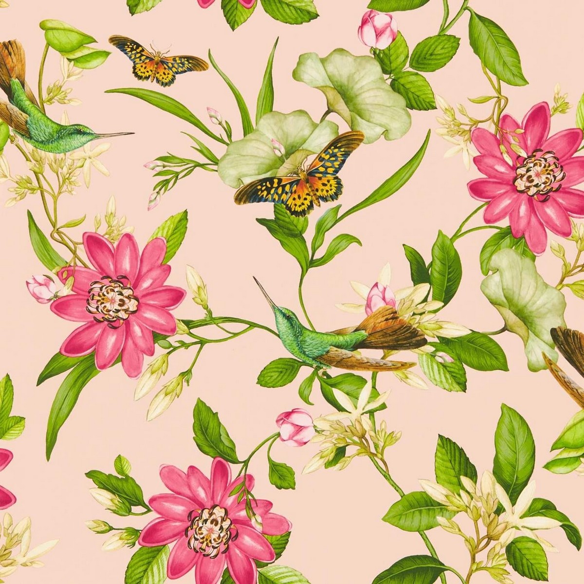 Pink Lotus Blush Fabric by Wedgwood