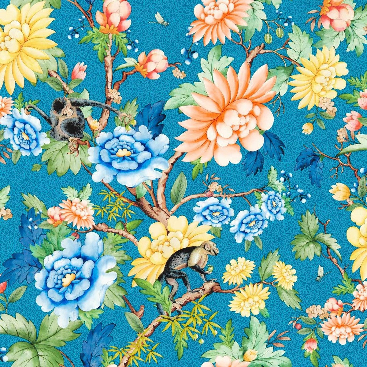 Sapphire Garden Sapphire Fabric by Wedgwood