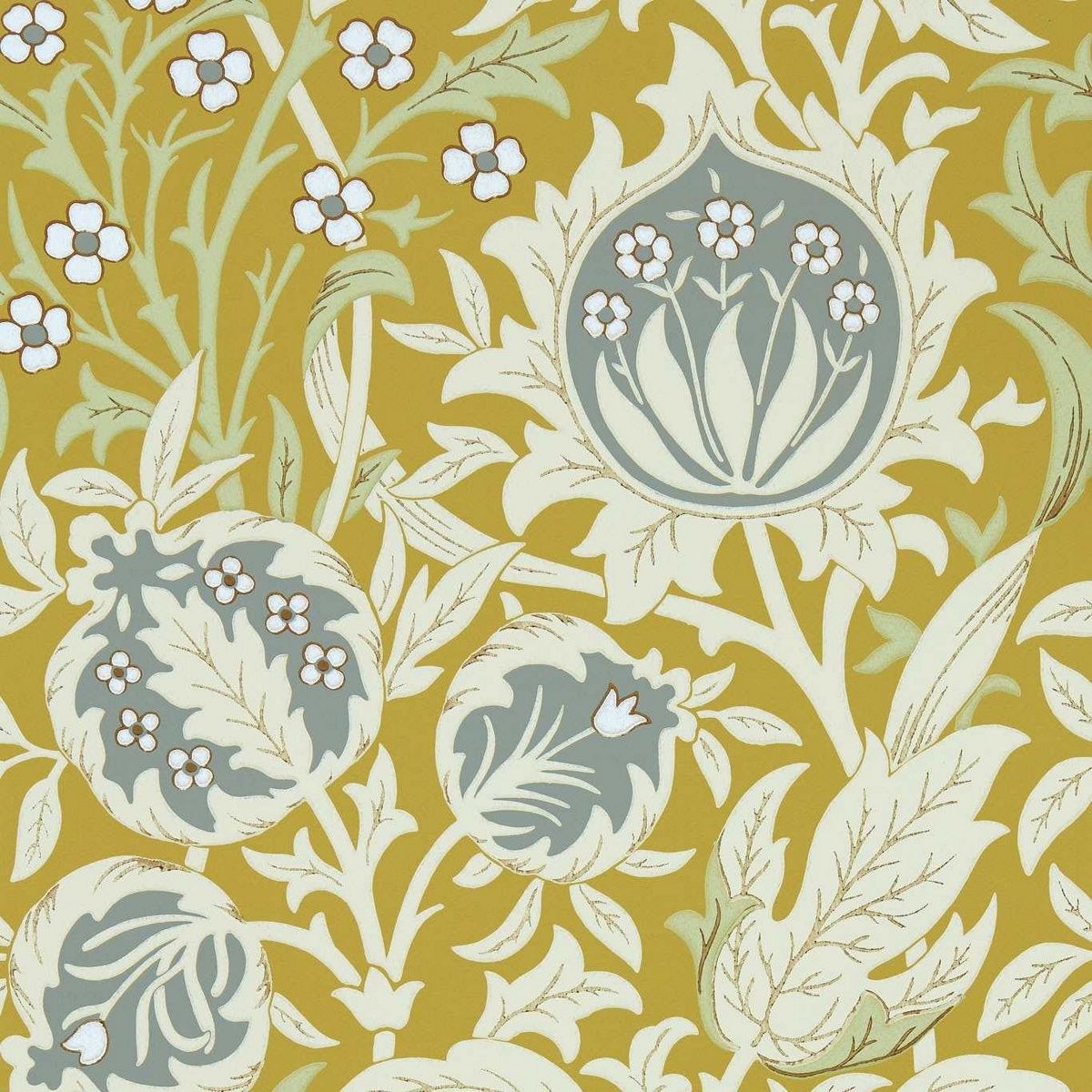 Elmcote Sunflower Fabric by William Morris & Co.