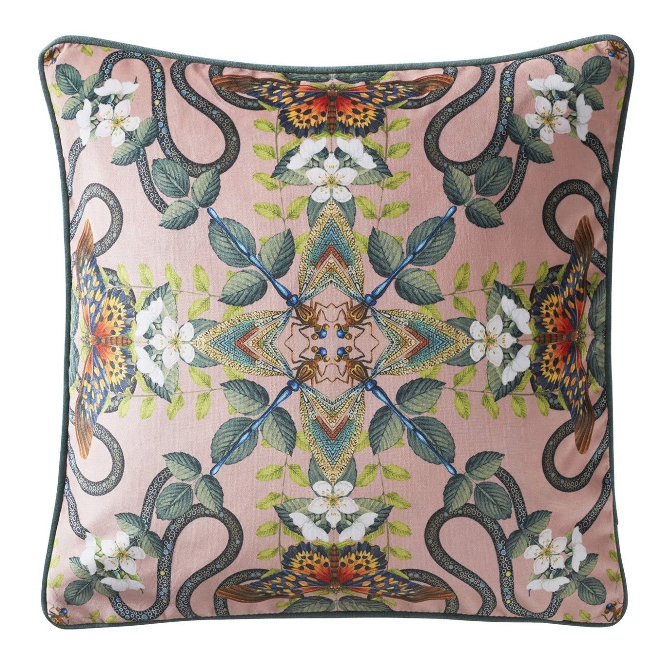 Emerald Forest Blush Cushion Fabric by Wedgwood