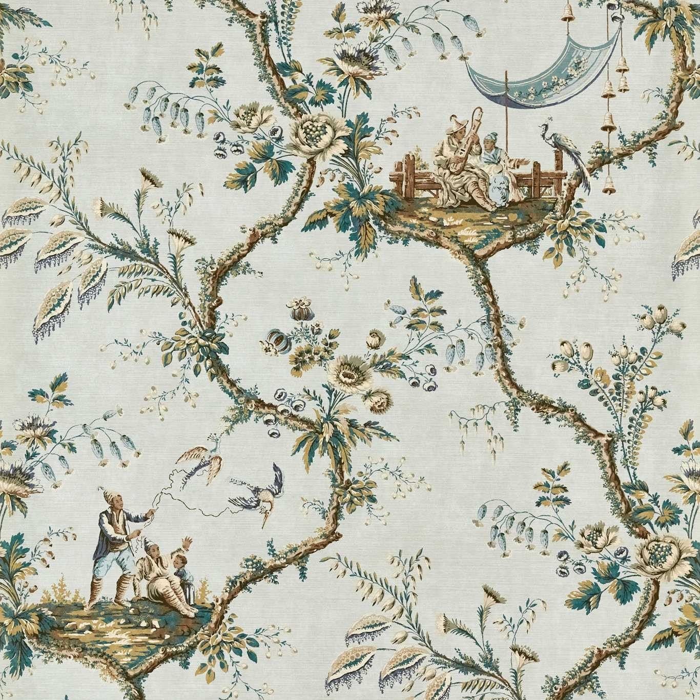 Emperors Musician La Seine Fabric by Zoffany